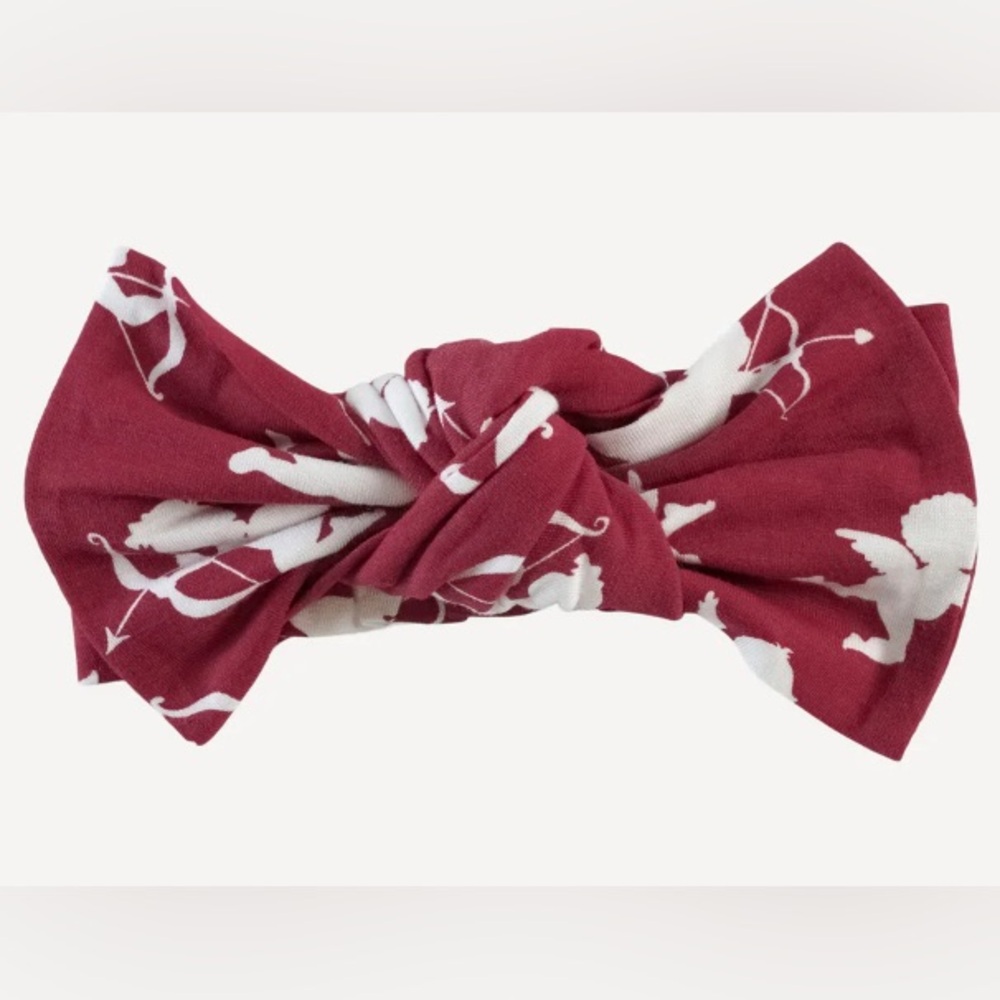 NWT Kate Quinn LARGE BOW ELASTIC HEADBAND | CUPIDS | LENZING MODAL